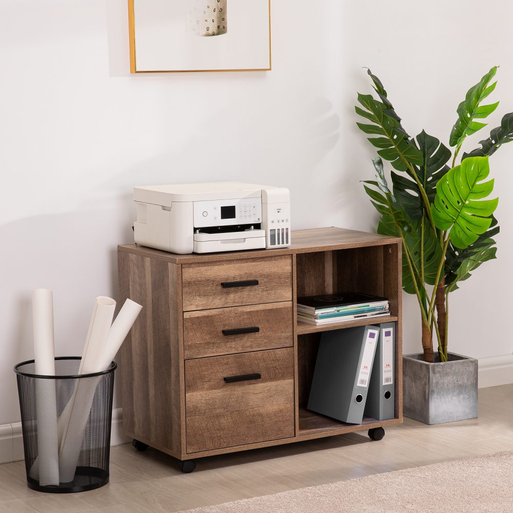 Parker Rolling Office Cabinet by Naomi Home - 7