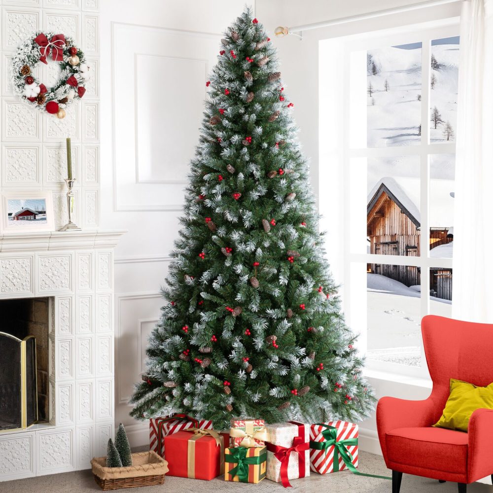 Vancouver Pre-Lit Artificial Spruce Christmas Tree by Naomi Home - 7