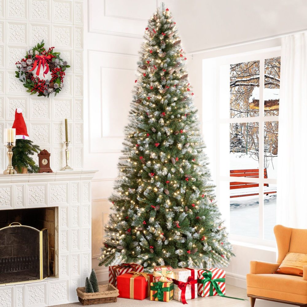 Vancouver Pre-Lit Artificial Spruce Christmas Tree by Naomi Home - 15