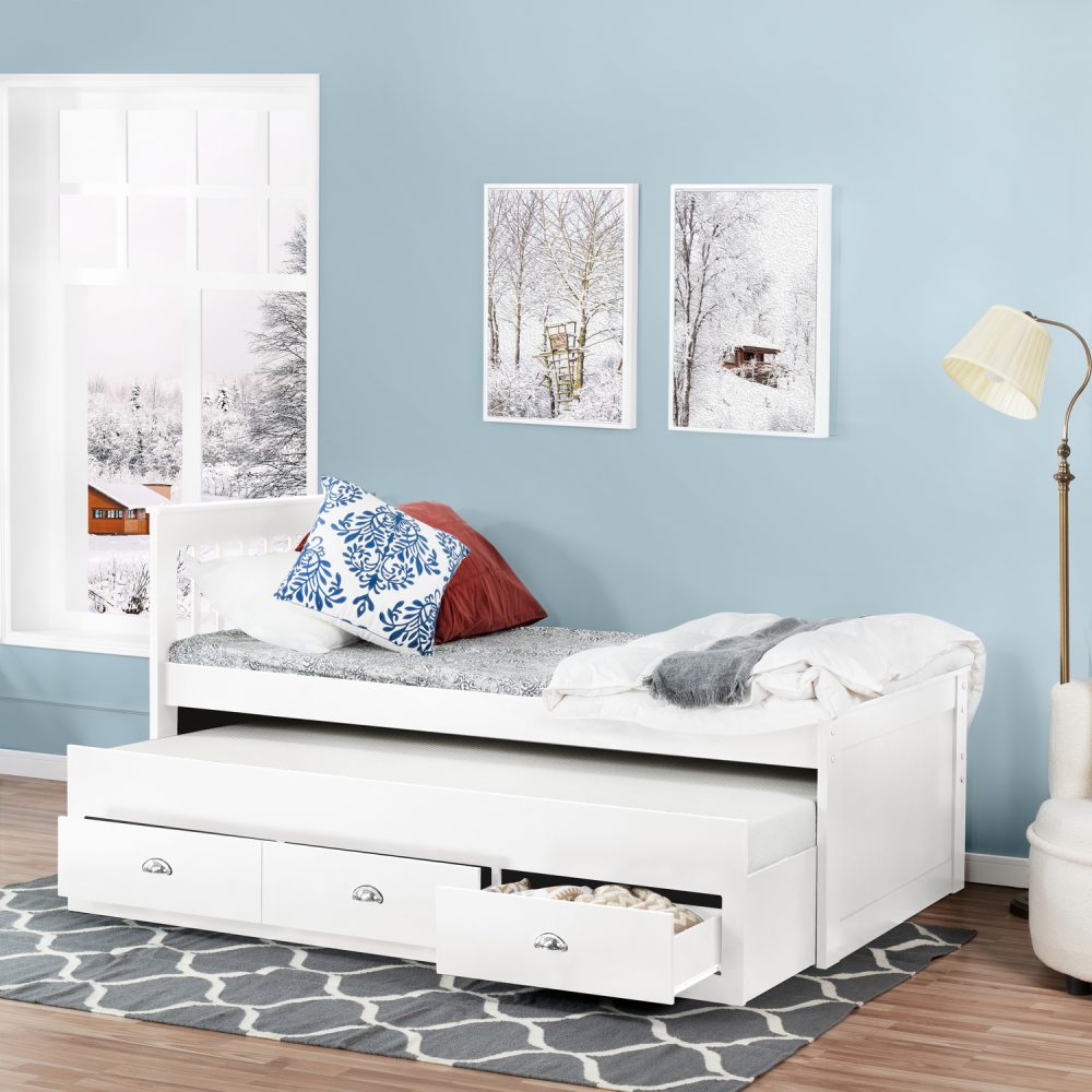 Naomi Home Brooklyn Captain’s Bed with Storage Drawers - 1