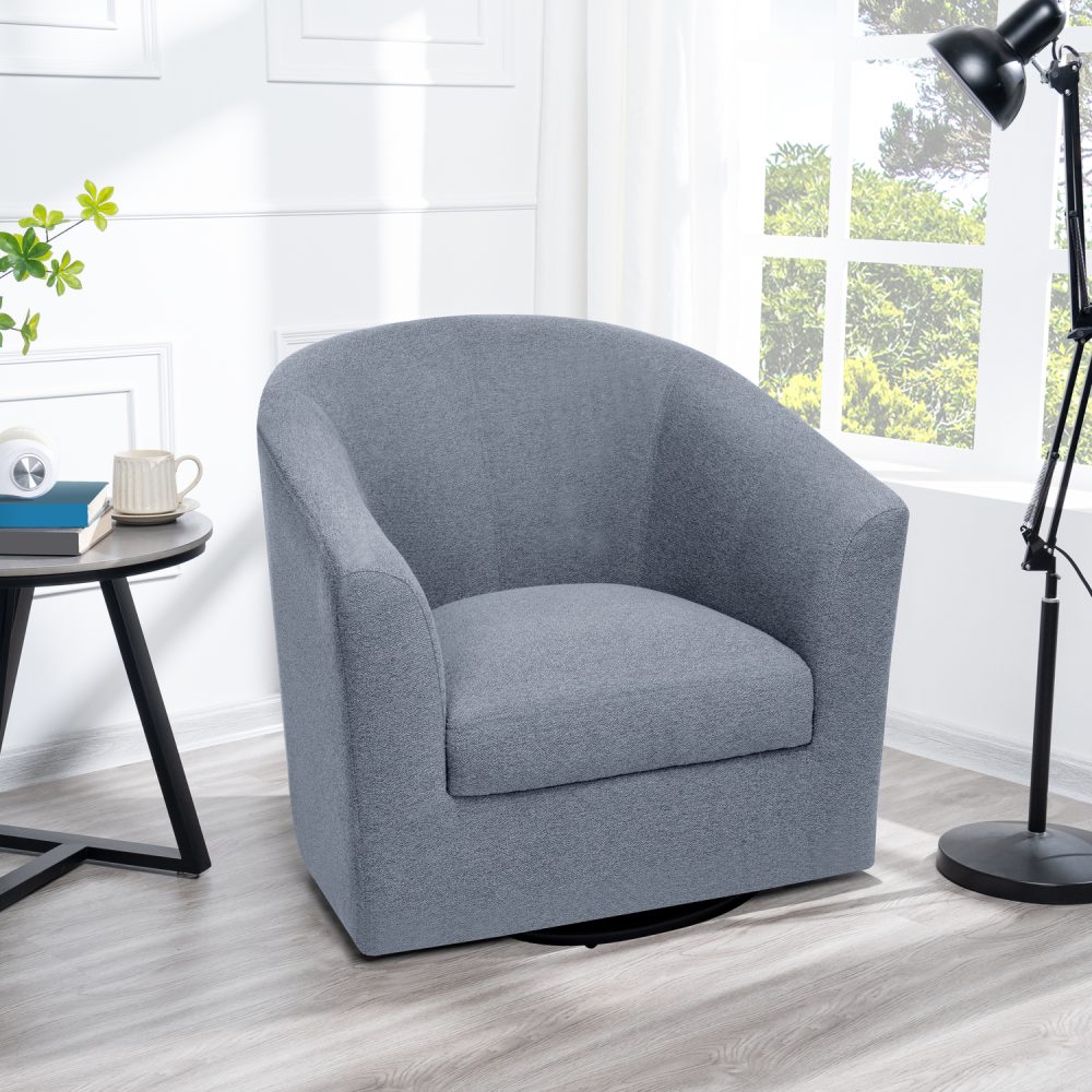 Naomi Home Ariana Swivel Barrel Accent Chair - 23
