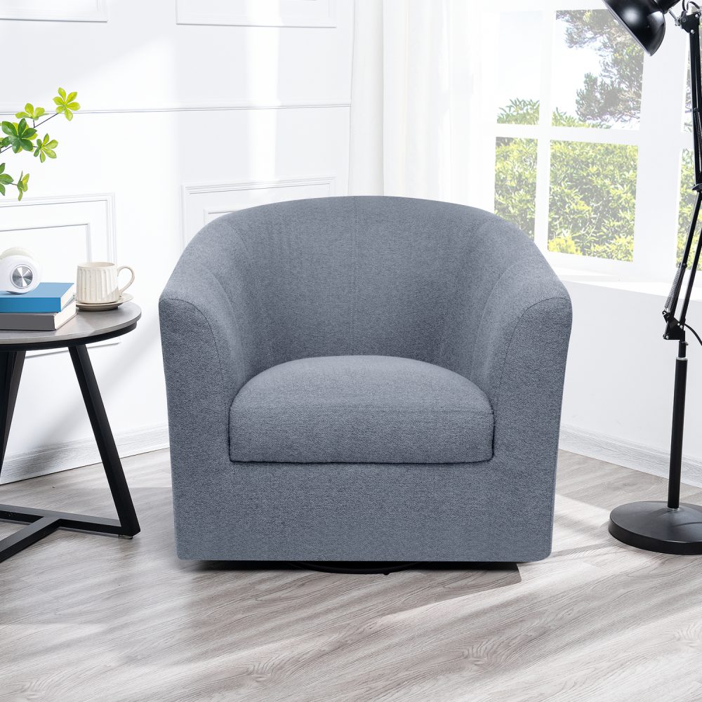 Naomi Home Ariana Swivel Barrel Accent Chair - 25