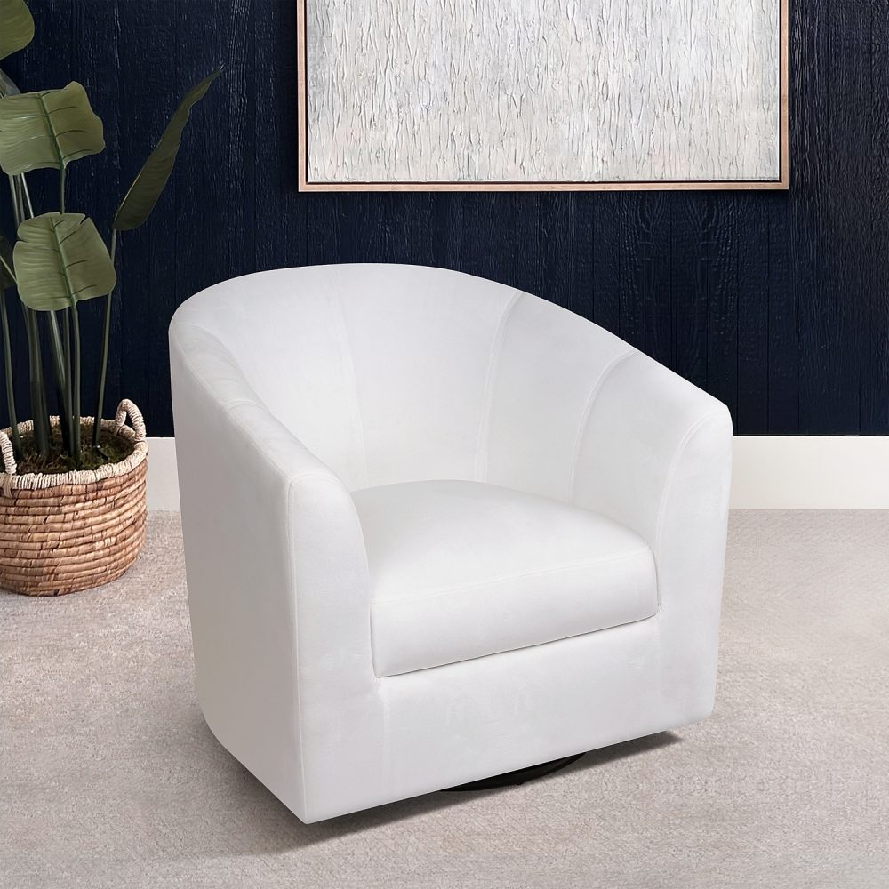 Naomi Home Ariana Swivel Barrel Accent Chair - 27