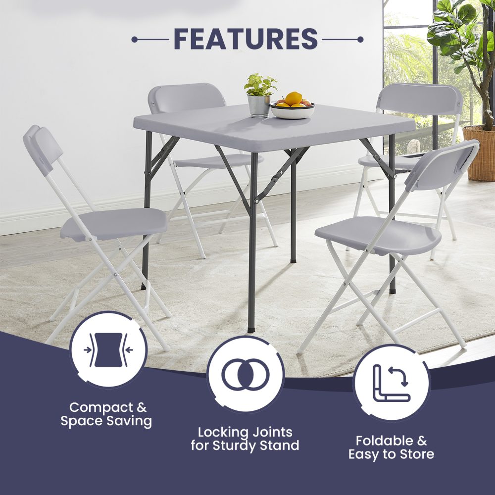 Square Card Table Resin - 15