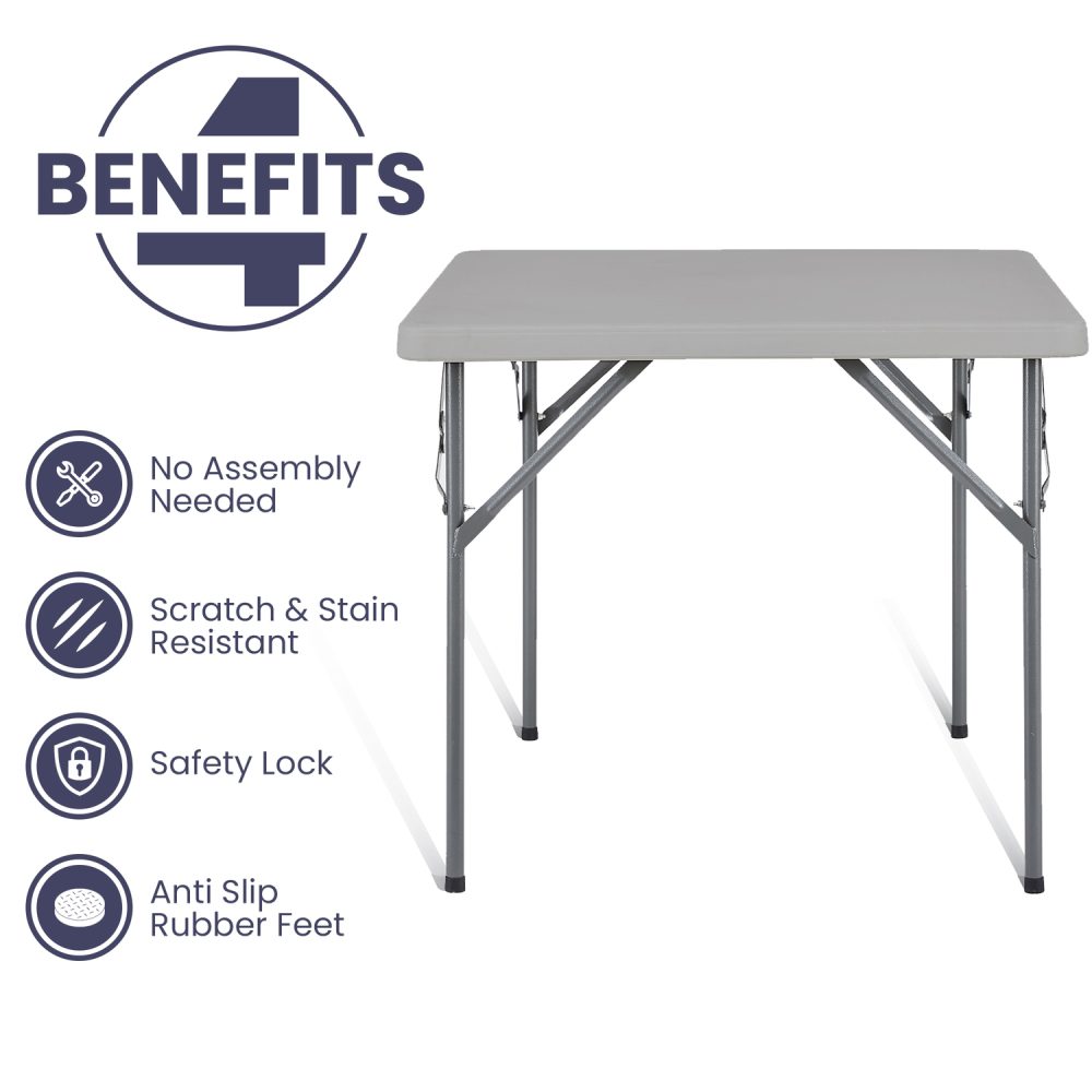 Square Card Table Resin - 16