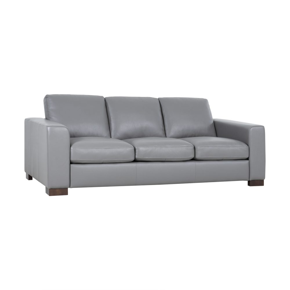 Freya Contemporary Oversized Genuine Leather Sofa Set of 3 by Naomi Home - 11