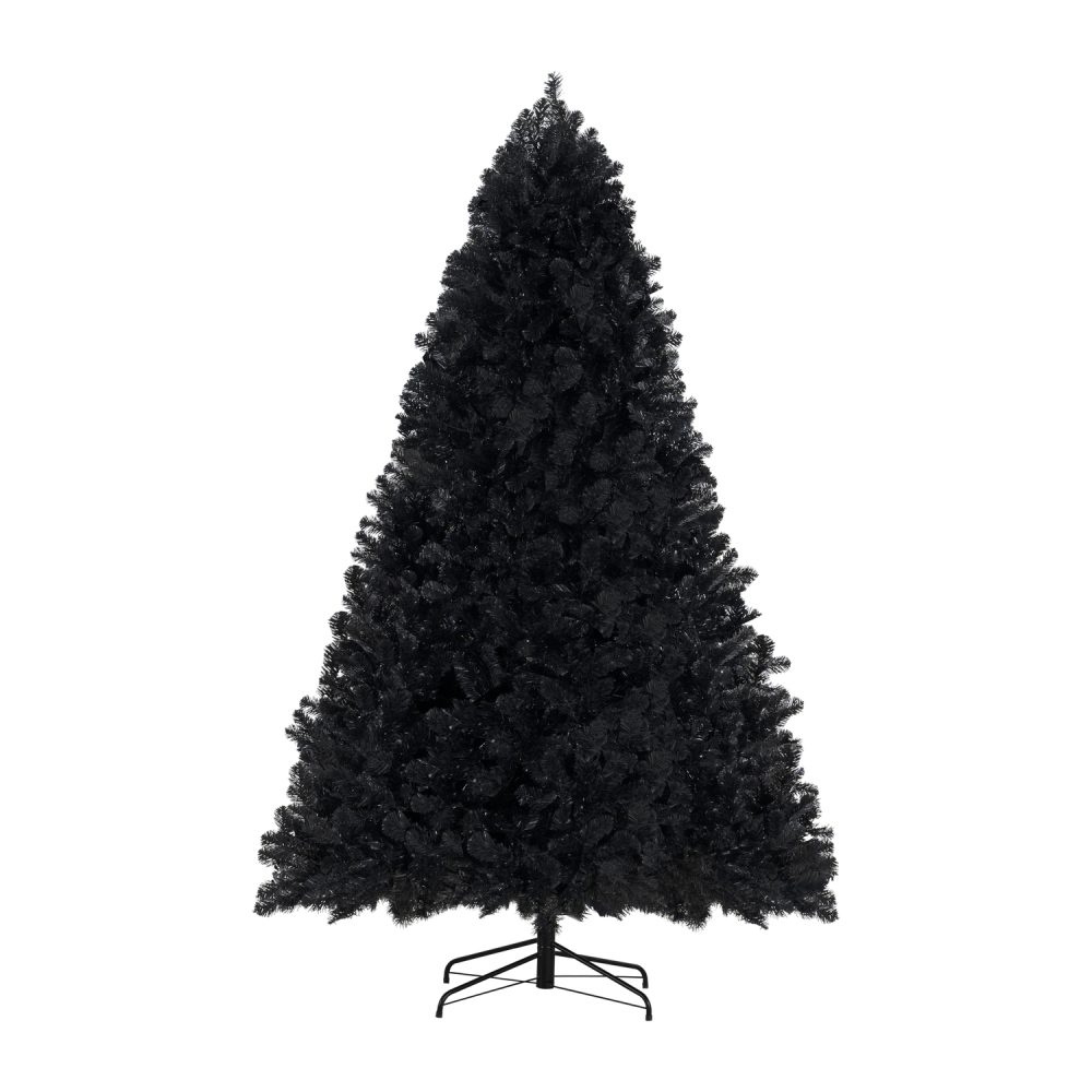 Dakota Black Christmas Tree Prelit, Realistic Dusky Artificial Christmas Tree with Lights by Naomi Home - 5