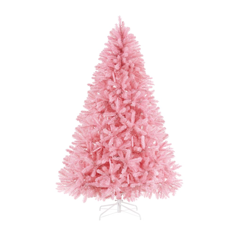 Martina Pink Christmas Tree Prelit, Realistic Artificial Christmas Tree with Lights by Naomi Home - 10