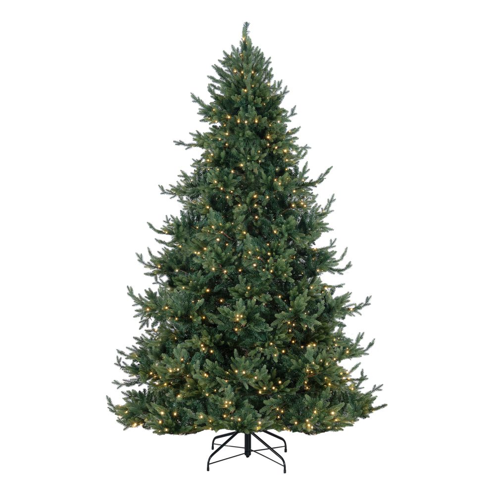 Kinsley Prelit Artificial Christmas Tree, Realistic Traditional Christmas Tree with Lights by Naomi Home - 15