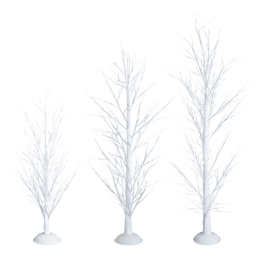 Naomi Home Aaliyah Birch Christmas Tree Set Of Three - 2