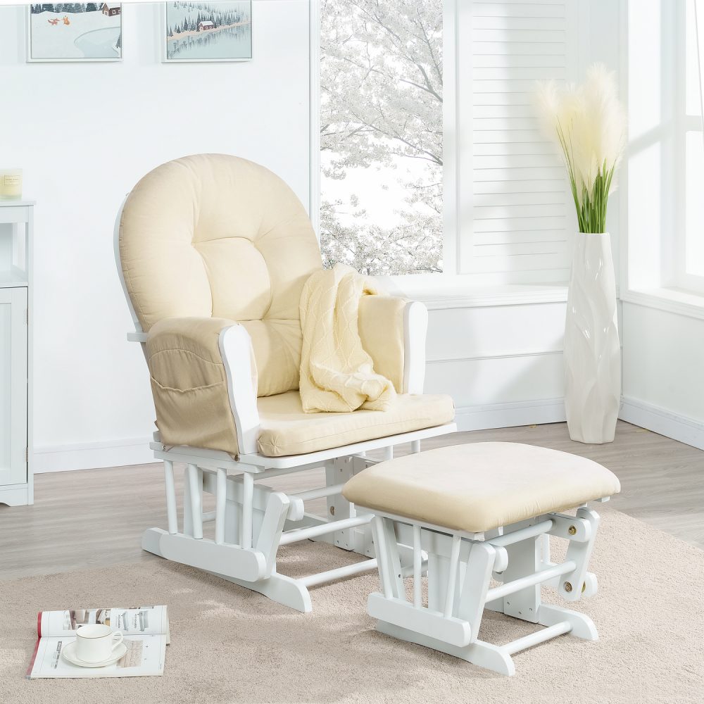 Naomi Home Brisbane Glider and Ottoman Set - 1