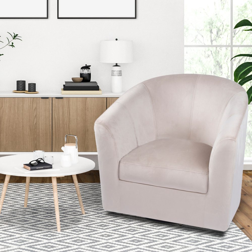 Naomi Home Ariana Swivel Barrel Accent Chair - 1
