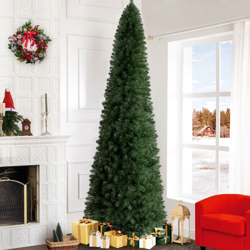 Vienna Slim Pre-Lit Artificial Christmas Tree by Naomi Home - 12