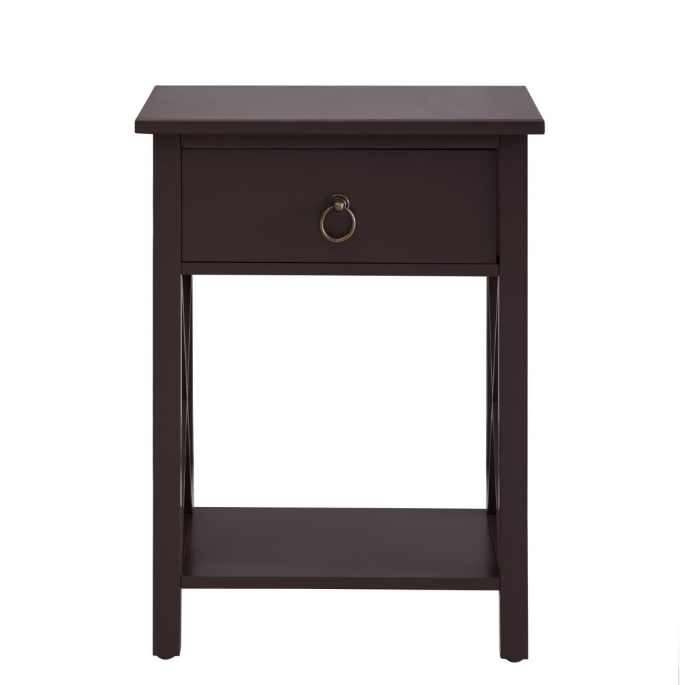 Eily Wooden End Table with Storage Shelf by Naomi Home - 9