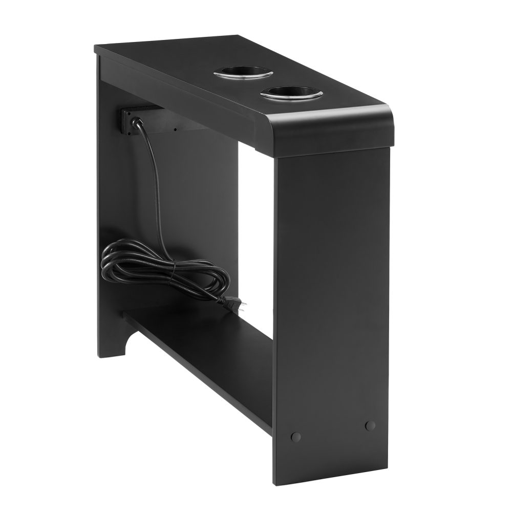 Jade Chairside Table with USB Ports & Outlets by Naomi Home - 4