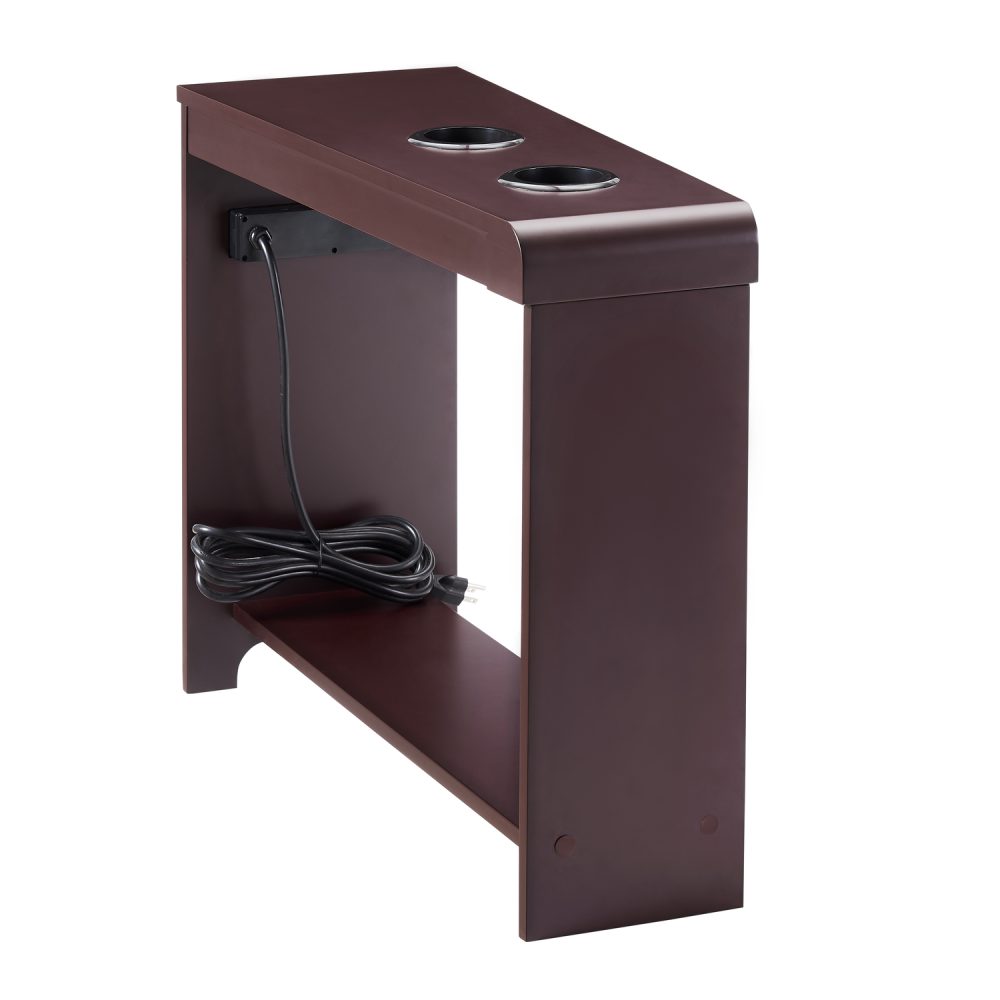 Jade Chairside Table with USB Ports & Outlets by Naomi Home - 10