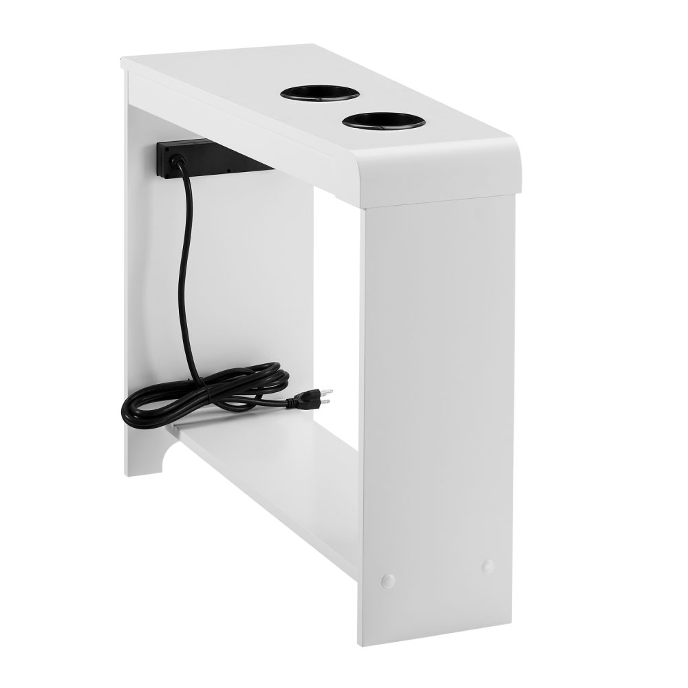 Jade Chairside Table with USB Ports & Outlets by Naomi Home - 18