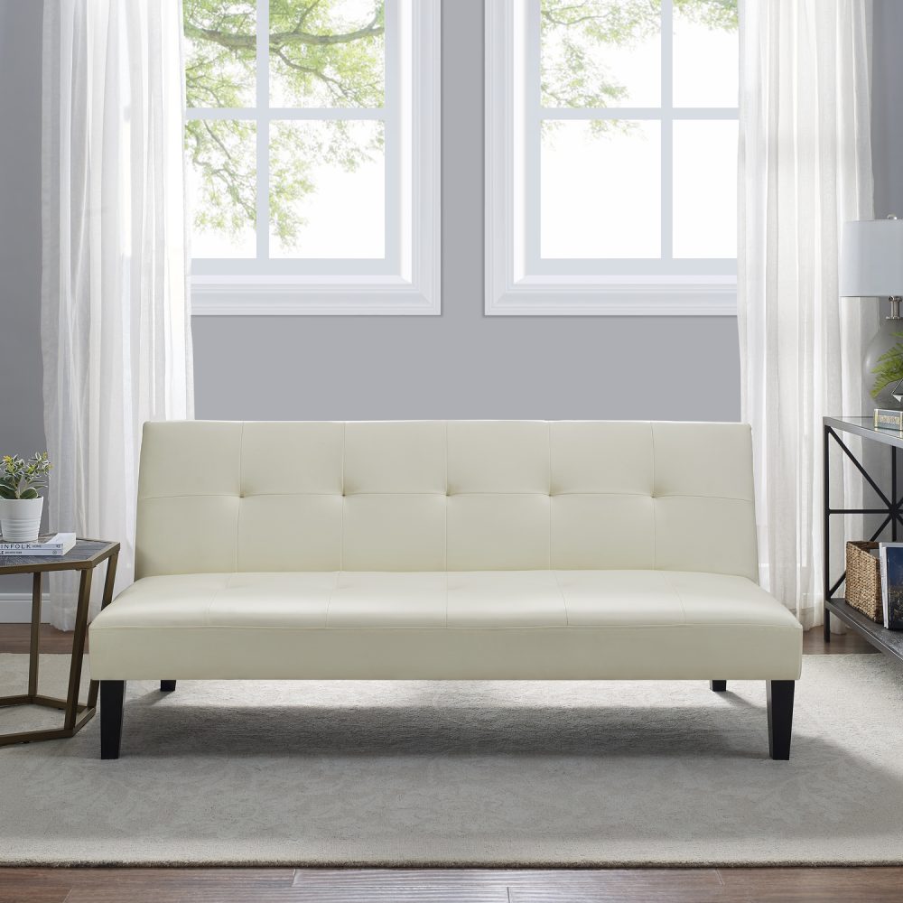 Button Tufted Futon Sofa Bed by Naomi Home - 23