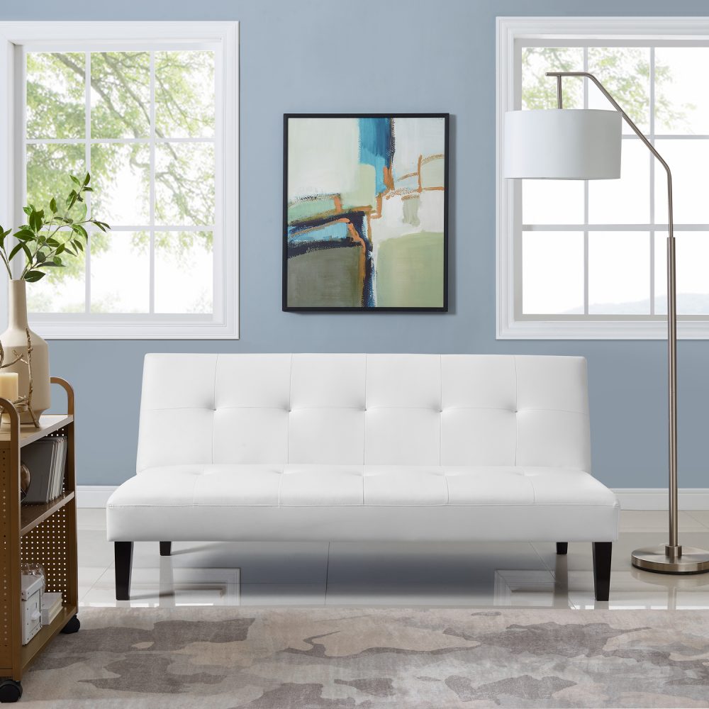 Button Tufted Futon Sofa Bed by Naomi Home - 3