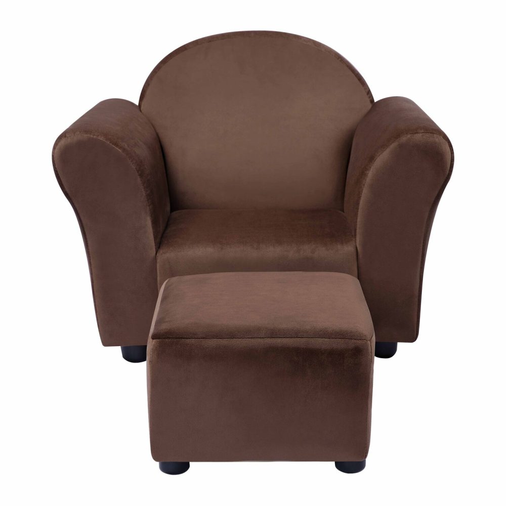 Naomi Home Shirley Kid Sofa Chair with Ottoman - 14