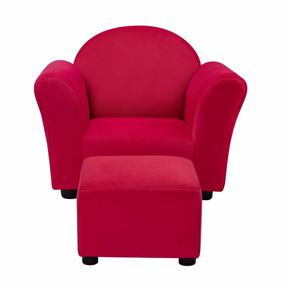 Naomi Home Shirley Kid Sofa Chair with Ottoman - 10