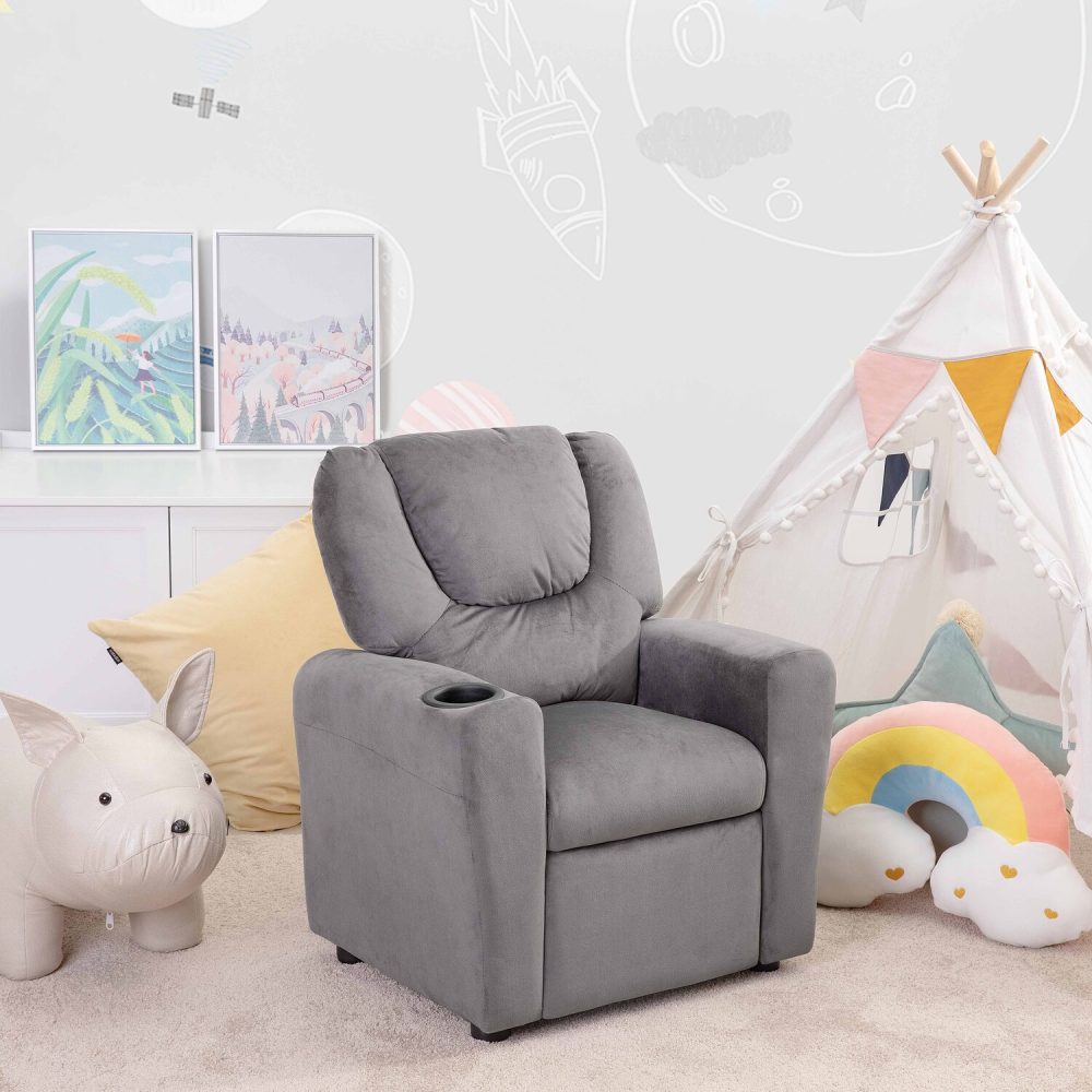 Naomi Home Suri Push Back Kids Recliner - 30