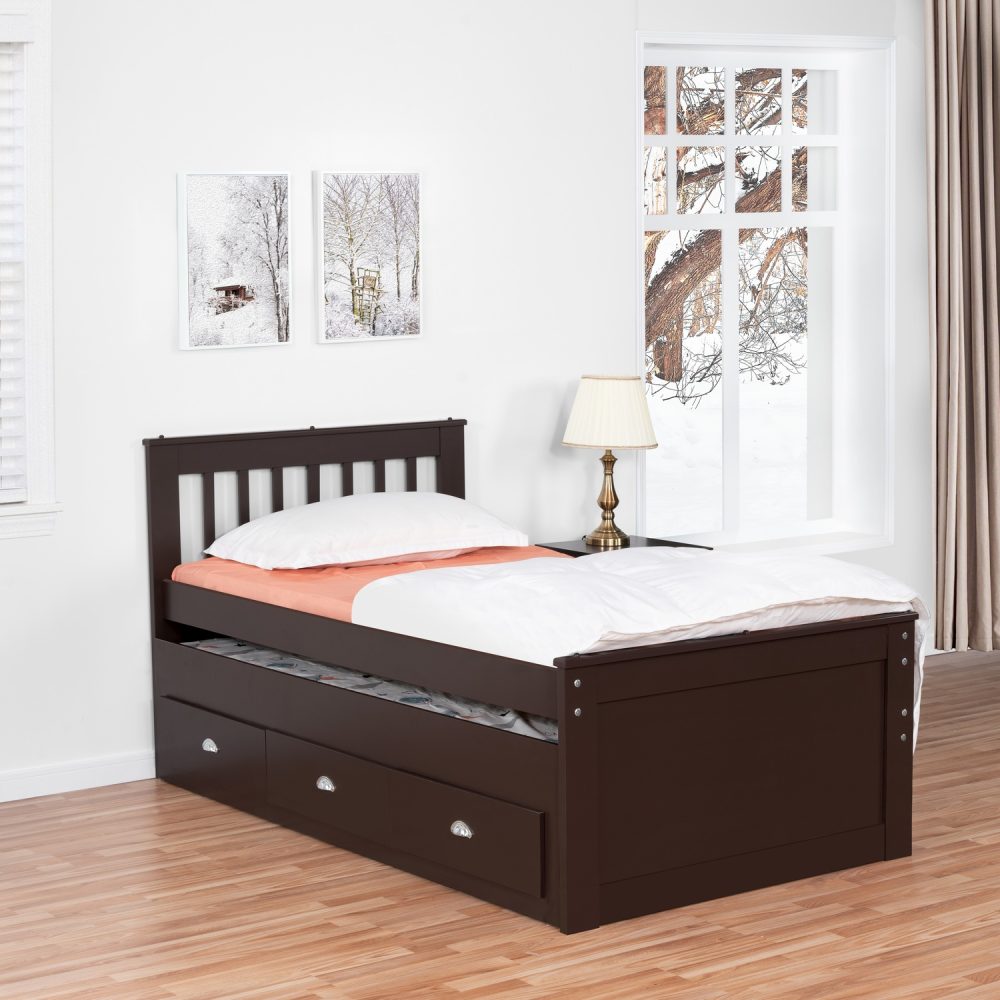 Naomi Home Brooklyn Captain’s Bed with Storage Drawers - 13