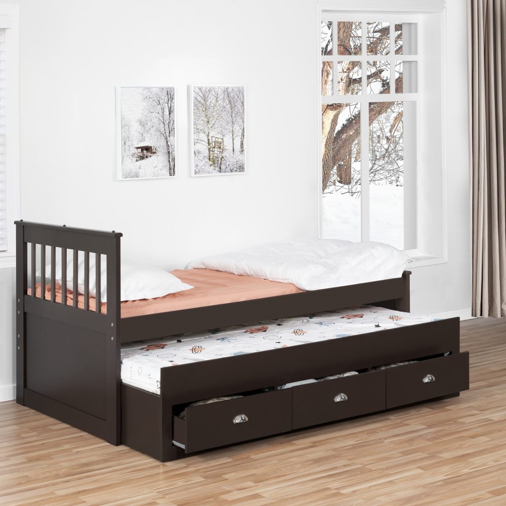 Naomi Home Brooklyn Captain’s Bed with Storage Drawers - 14