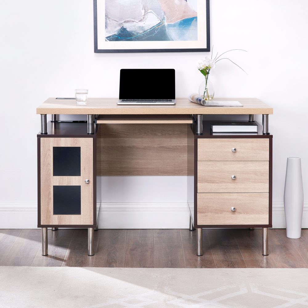 Elsy Contemporary Two-Tone Desk by Naomi Home - 9
