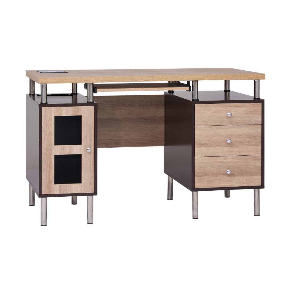 Elsy Contemporary Two-Tone Desk by Naomi Home - 11