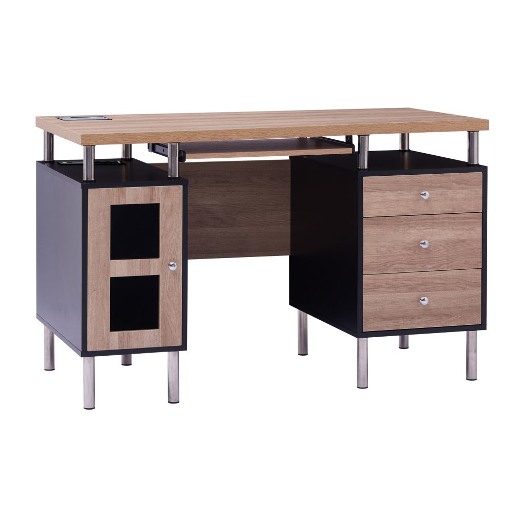 Elsy Contemporary Two-Tone Desk by Naomi Home - 16