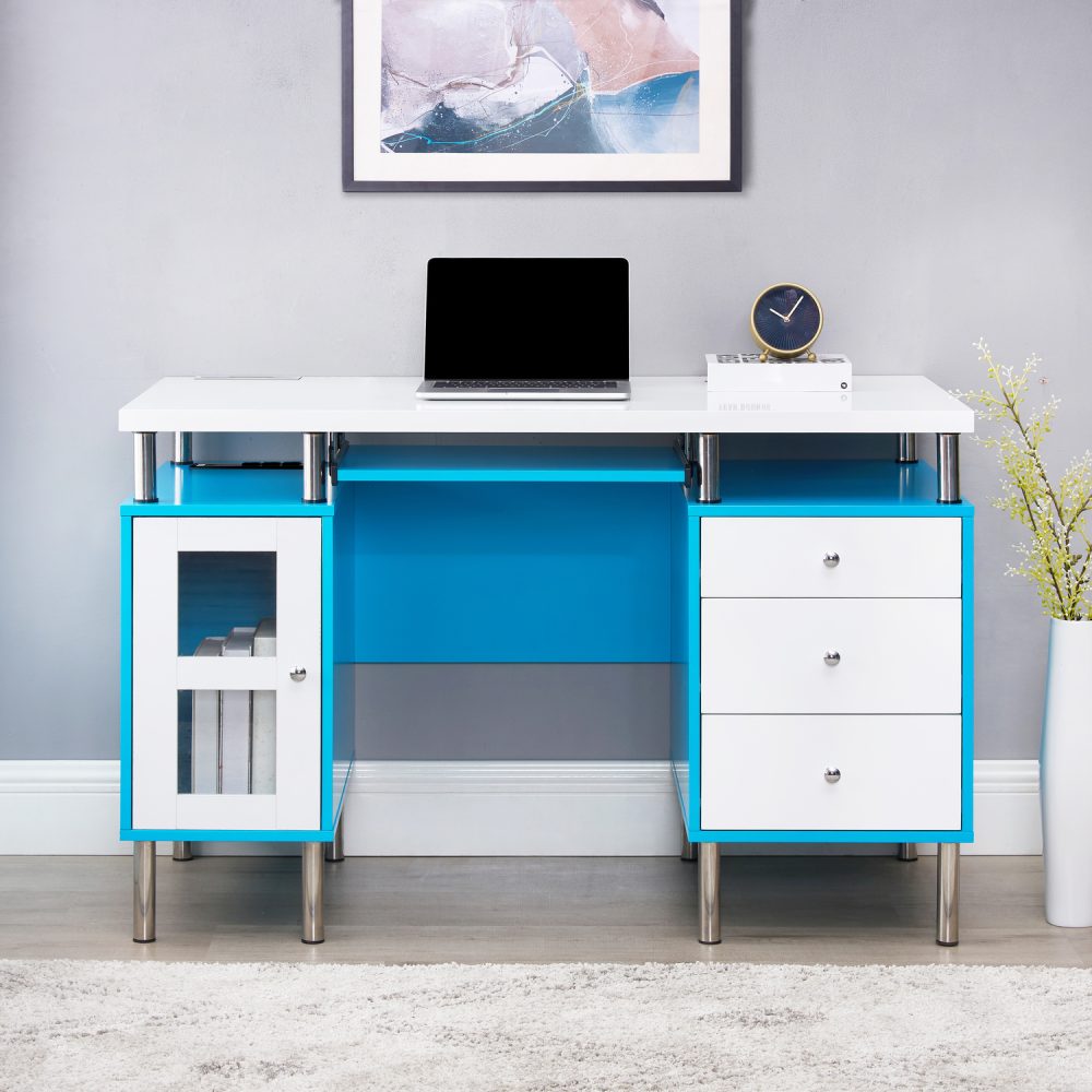 Elsy Contemporary Two-Tone Desk by Naomi Home - 19