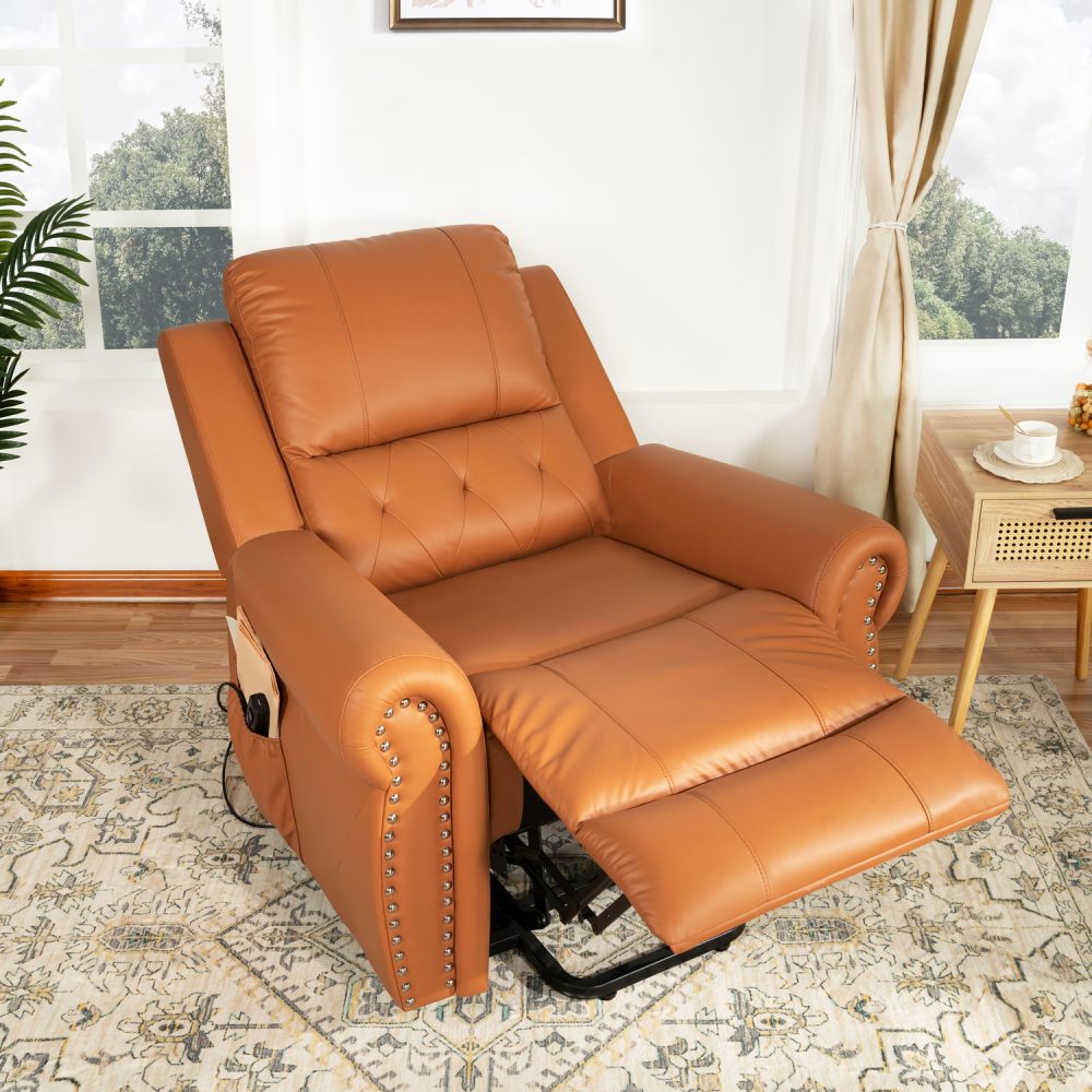 Naomi Home Tatiana Luxury Studded Electric Lift Recliner Chair - 19