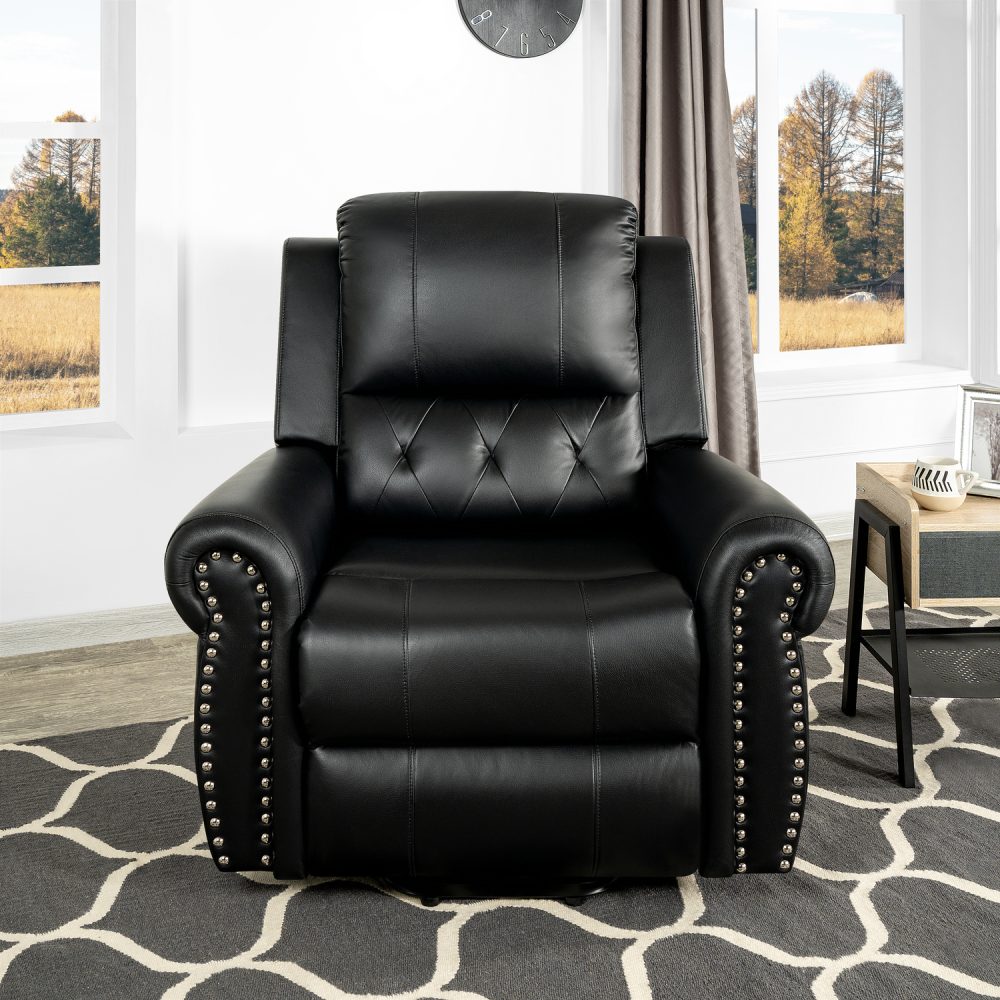 Naomi Home Tatiana Luxury Studded Electric Lift Recliner Chair - 3