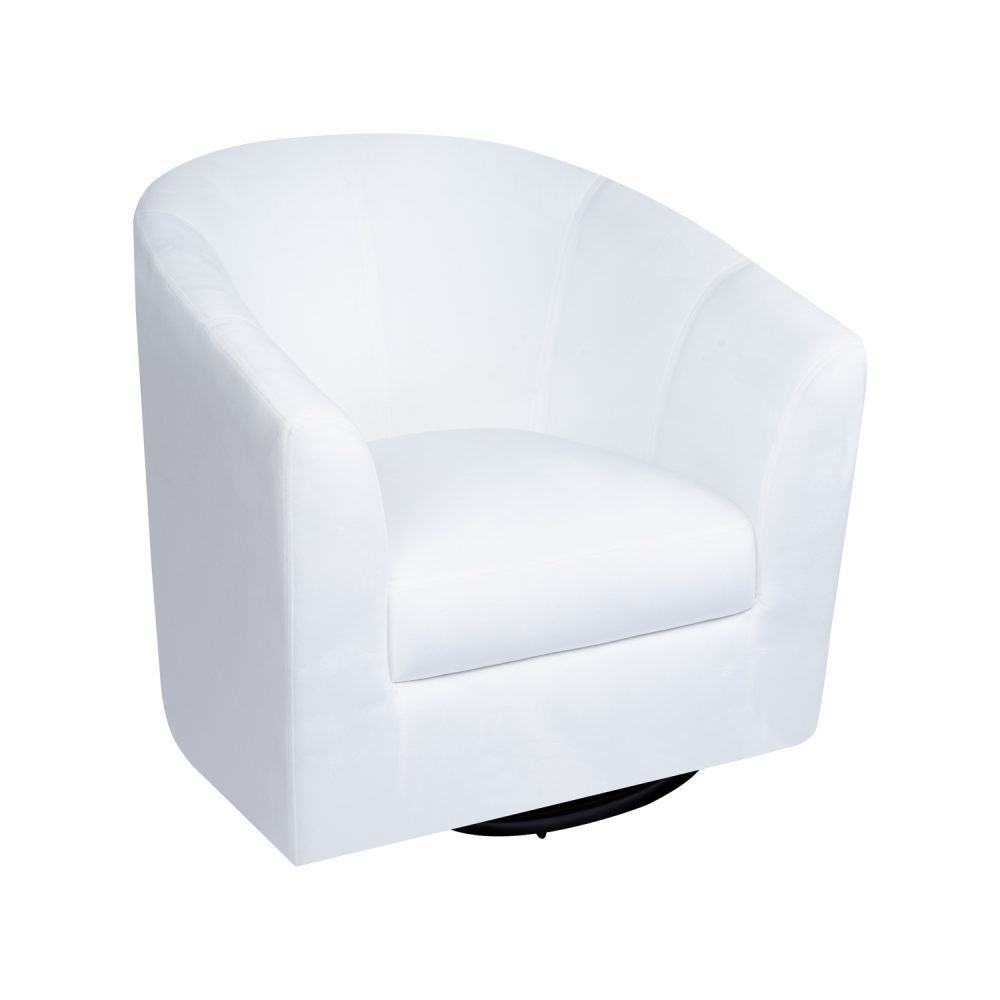 Naomi Home Ariana Swivel Barrel Accent Chair - 29