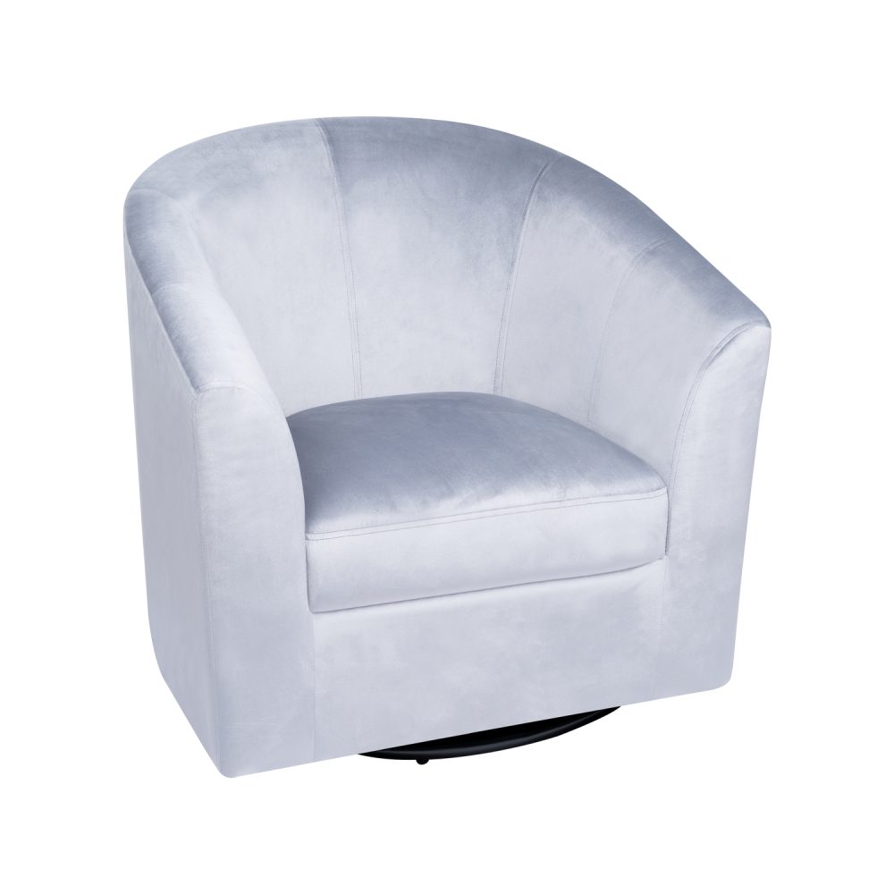 Naomi Home Ariana Swivel Barrel Accent Chair - 34