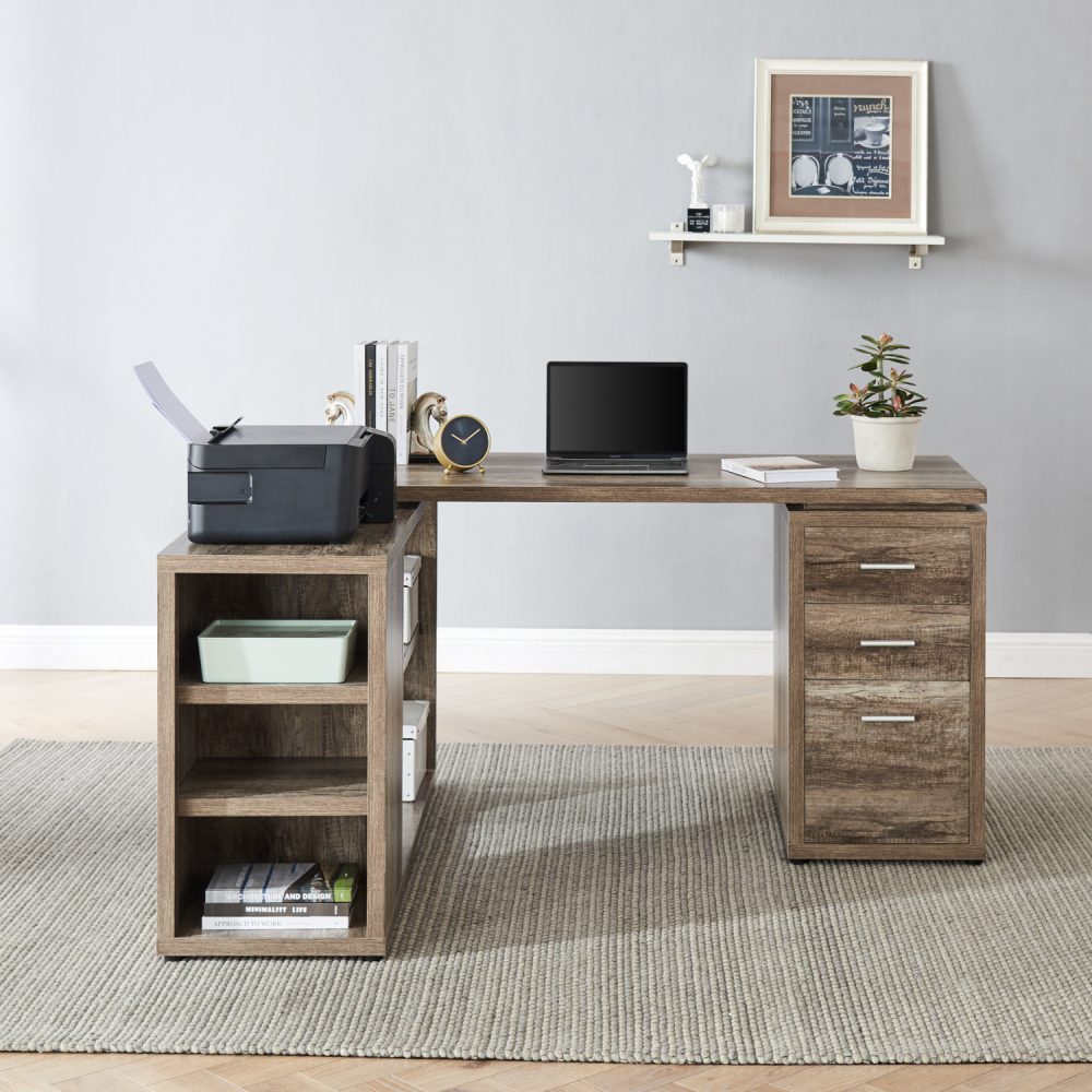 Ariel Executive L-Shaped Desk by Naomi Home - 10
