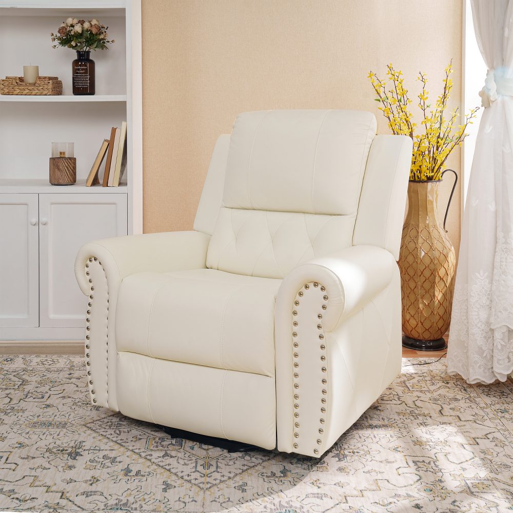 Naomi Home Tatiana Luxury Studded Electric Lift Recliner Chair - 9