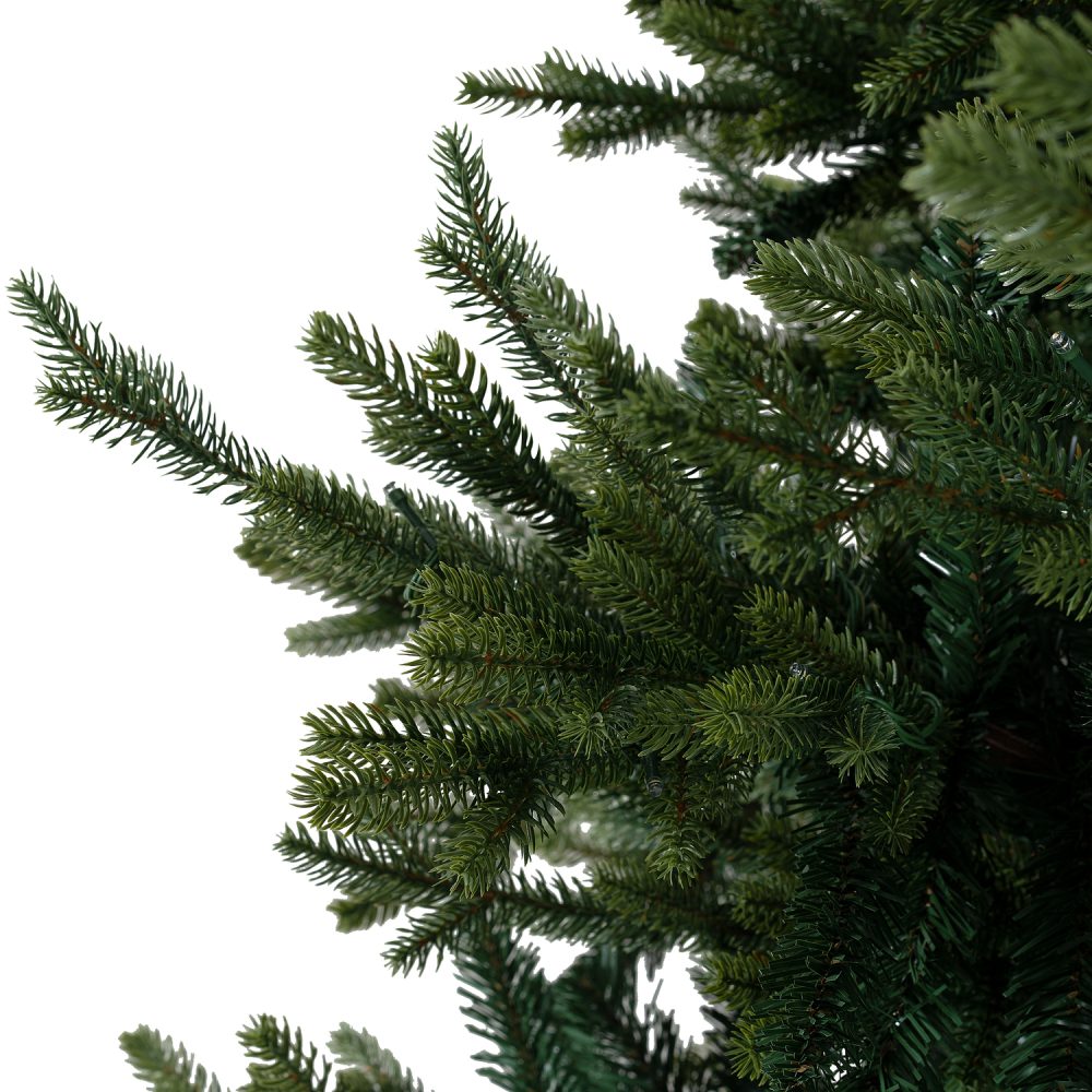 Kinsley Prelit Artificial Christmas Tree, Realistic Traditional Christmas Tree with Lights by Naomi Home - 11