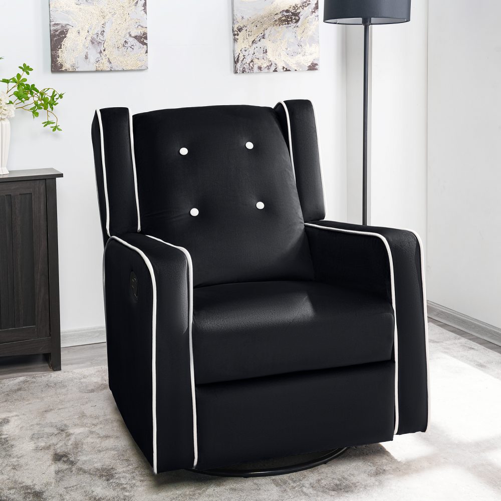 Odelia Swivel Glider Rocker Recliner by Naomi Home - 33