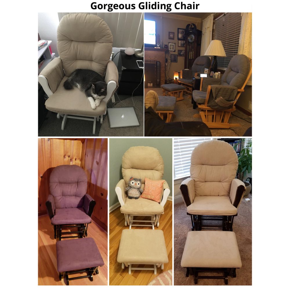 Naomi Home Brisbane Glider and Ottoman Set - 15