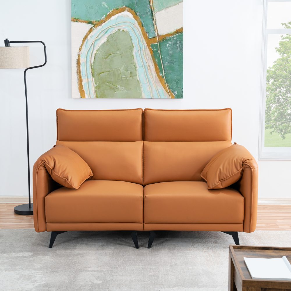 Dora Sectional Sofa Pet Friendly Easy to Clean Oversized L Shaped Sofa with Ottoman High Back - 8