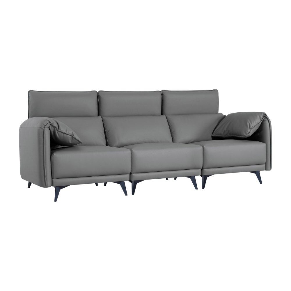 Dora Sectional Sofa Pet Friendly Easy to Clean Oversized L Shaped Sofa with Ottoman High Back - 7