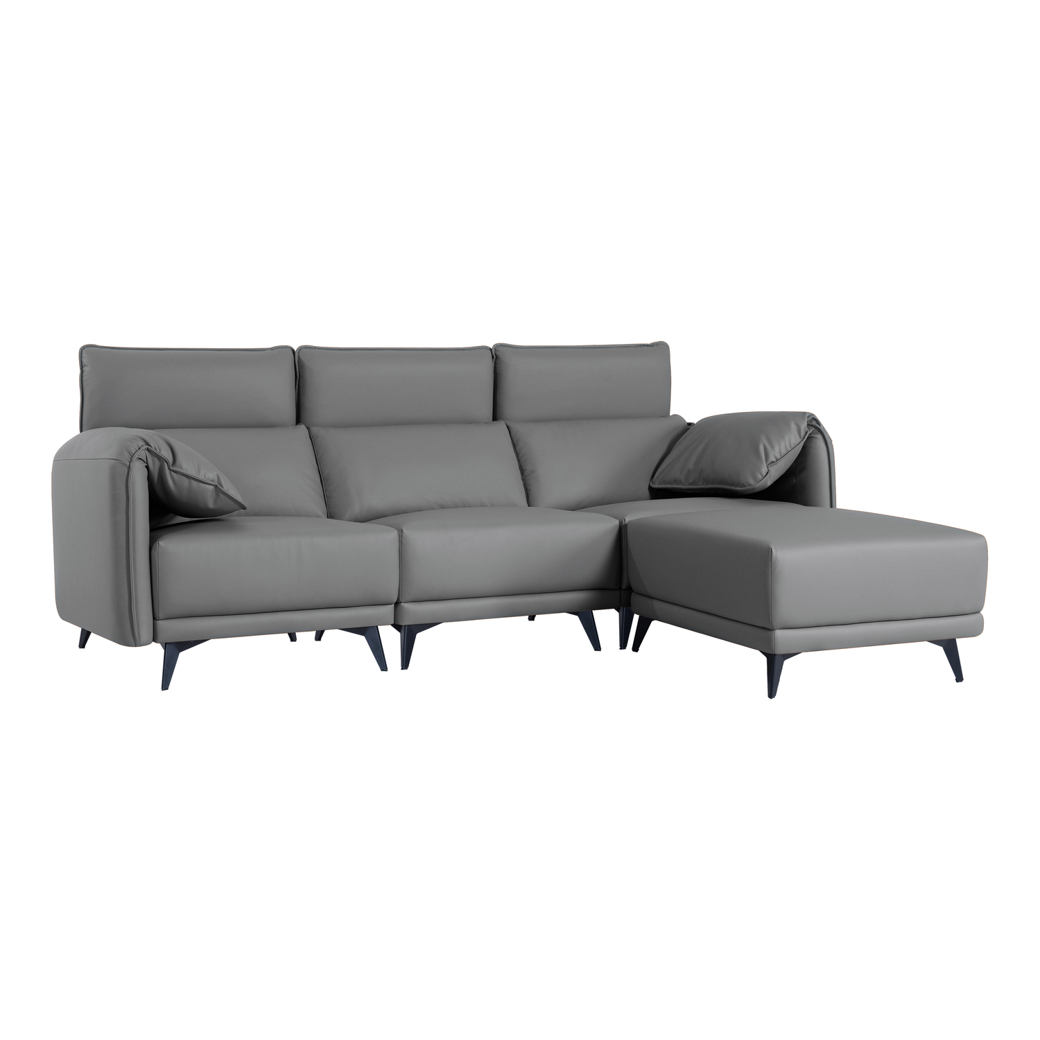 Dora Sectional Sofa Pet Friendly Easy to Clean Oversized L Shaped Sofa with Ottoman High Back