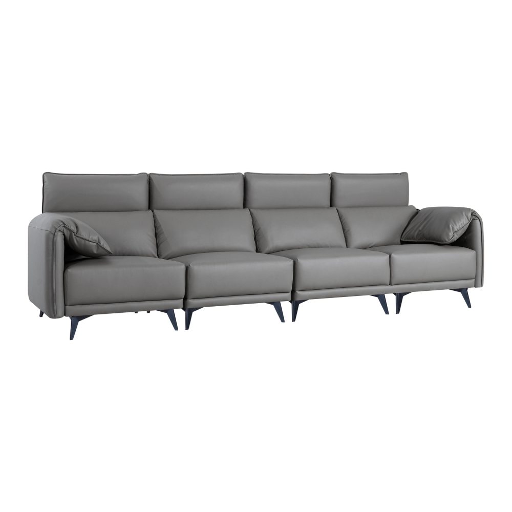 Dora Sectional Sofa Pet Friendly Easy to Clean Oversized L Shaped Sofa with Ottoman High Back - 10