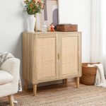 Valentina Accent Storage Cabinet with 2 Rattan Doors
