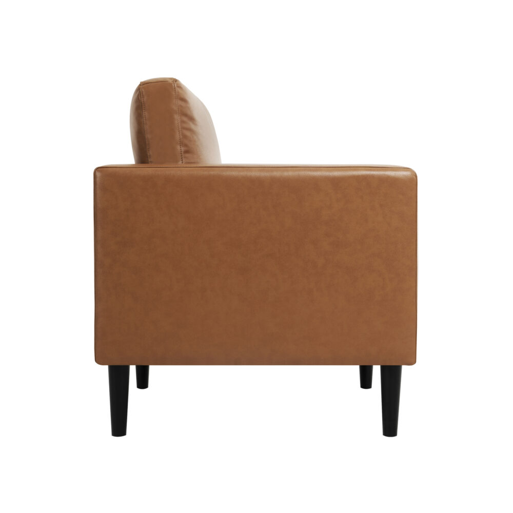Naomi Home Velonie Air Leather Couch Upholstered Single Sofa Chair for Living Room - 4