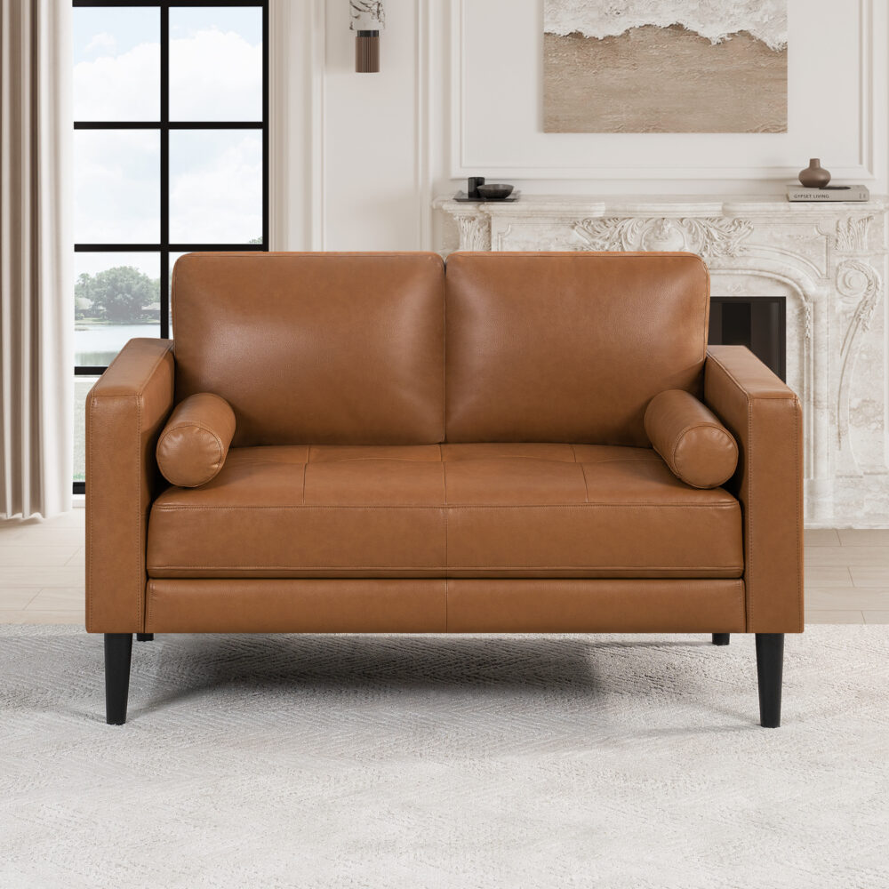 Naomi Home Velonie Air Leather Couch Upholstered Single Sofa Chair for Living Room - 10