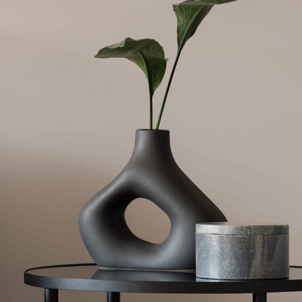 black side table